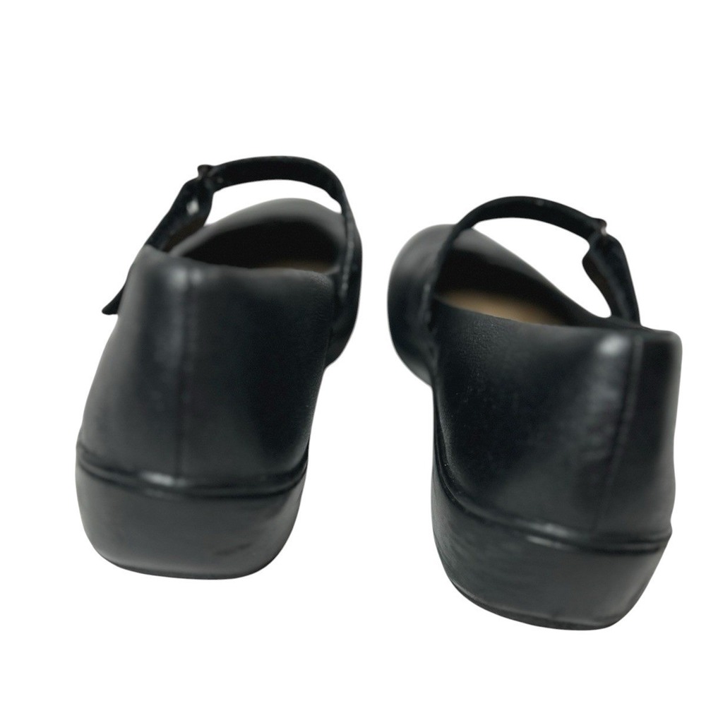 Clarks Cora Gema Mary Jane Black Leather Flats Size 11 Dark Academia Comfort - Picture 3 of 12